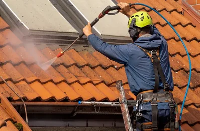 Démoussage et hydrofuge de toiture à Grambois
